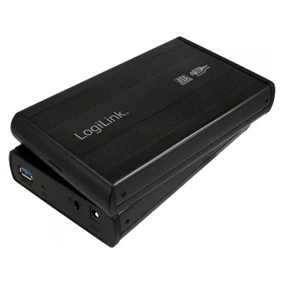 Produktbild von LogiLink Festplattengehäuse 3,5 Zoll S-ATA USB 3.0 Alu schwarz