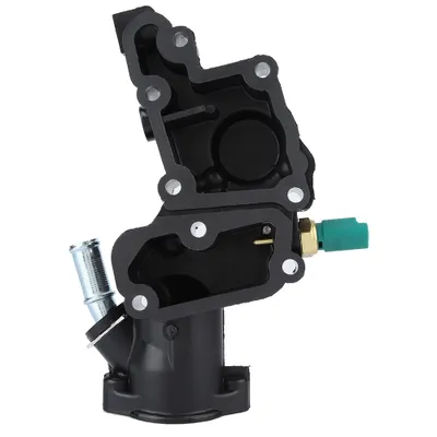 Image de 9654775080, Thermostat, Boîtier de thermostat avec capteur, Boîtier de thermostat eau de refroidissement