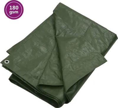 Image de vidaXL Bâche de protection 180 g/m² 6x8 m vert HDPE