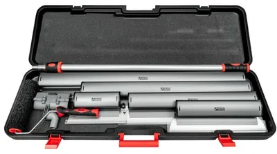 Produktbild von Aluminium-Spachtelset Mit Austauschbaren Kanten In Den Längen 25, 40, 60, 80 Und 100 Cm – 100-01-447