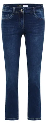 Produktbild von CECIL GmbH – Damen – Mid Waist Straight Leg Jeans im Casual Fit mid blue used wash – Art. B380915