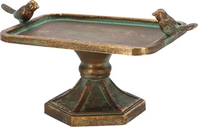 Image de Esschert Design Abreuvoir pour oiseaux en métal vieilli m