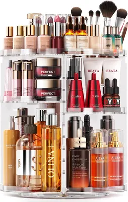 Imagen del producto de Auxmir - Organizador de maquillaje giratorio de 360°