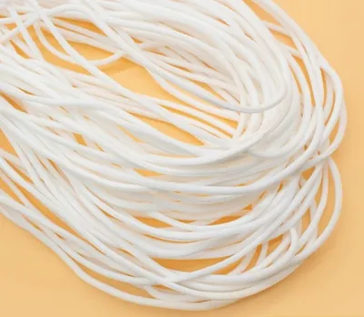 Produktbild von 0,86€/1m Gummikordel 10m Rundgummi Ø2,5 mm weich Gummiband Elastisch Gummilitze