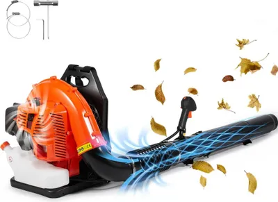Immagine prodotto di Soffiatore a zaino 79 CC - 2 tempi a benzina - volume d'aria 930 CFM - potente soffiatore di foglie - attrezzo da giardino