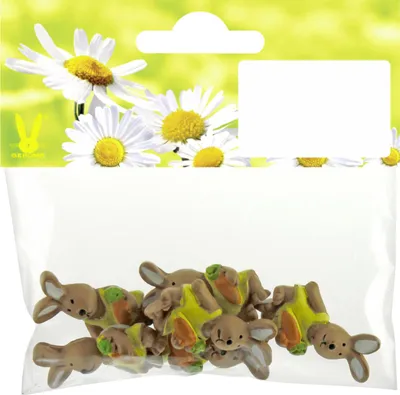 Produktbild von Osterdeko Hase Polyresin 3 cm braun