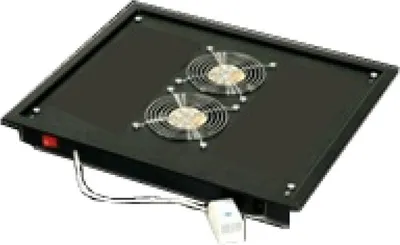 Image de TRITON Ventilační jednotka horní (spodní), 2 ventilátory-230V/30W, termostat, šedá