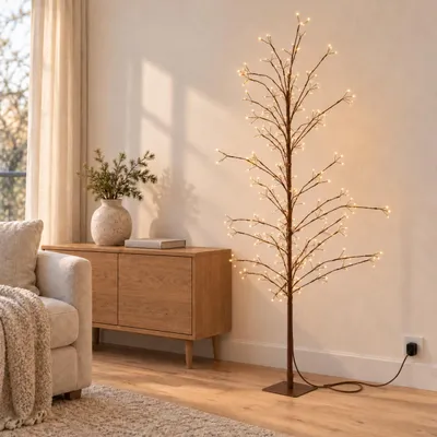 Produktbild von HAGO24 LED Lichterbaum 180 cm 480 LEDs warmweiß Leuchtbaum Weihnachtsbaum mit Timer IP44 für deine Weihnachtsdeko