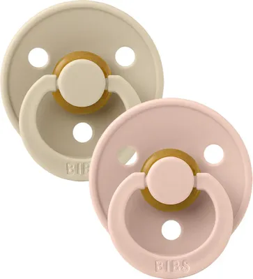 Obrázek produktu pro BIBS Colour dudlíky z přírodního kaučuku 2 ks vel. 1 Vanilla / Blush