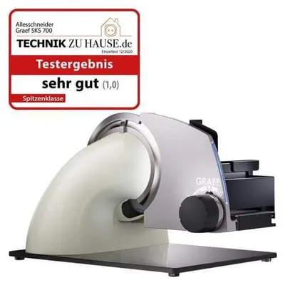 Obrázok produktu pre Graef SKS700 Sliced Kitchen sivobiely univerzálny krájač vrátane nástavca MiniSlice
