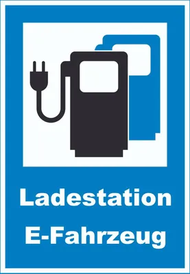 Produktbild von Ladestation Elektrofahrzeuge Schild A0 Rückseite selbstklebend
