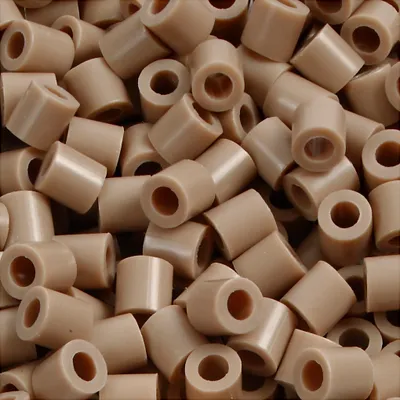 Produktbild von Nabbi-Perlen zum Aufbügeln, Größe 5 x 5 mm, Lochgröße 2,5 mm, mittel, beige (32248), 6000 Stück, 1 Box