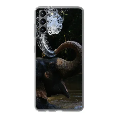 Produktbild von MuchoWow® Handyhülle Schutzhülle Hülle für Samsung Galaxy S21 Plus Elefant - Wasser - Rüssel - Tiere - Natur Silikon Softcase Handy Hülle - Handy-Tasche