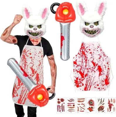 Obrázek produktu pro Capaneus hororový kostým králíka Halloween kostým dospělého teenagera