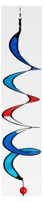 Produktbild von Windspiel - Twister S Maritim - UV-beständig und wetterfest - Ø10cm, Länge: 75cm - inkl. rostfreiem Kugellagerwirbelclip - Dekoration für Haus und Garten