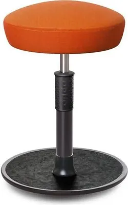 Produktbild von Sitz- Stehhocker Free Regular Hutsitz kvadrat Remix Orange schwarz /schwarz.