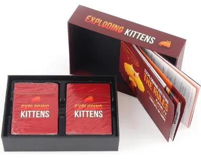 Produktbild von Exploding Kittens Kartenspiel - Original Edition - Englisches Familienspiel