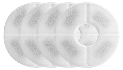 4er-Pack Aktivkohlefilter für Katzenbrunnen, Weiß