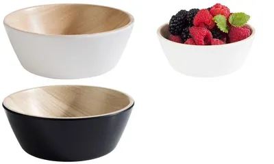Productafbeelding van APS-Germany FRIDA, serveerschaal, melamine, beige, wit, rond, 0,44 liter, 15 cm