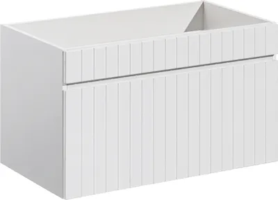 Produktbild von Waschtischunterschrank 80 cm IRAKLIO-56 in weiß matt, B/H/T: ca. 80/46/45,6 cm