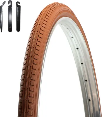 Produktbild von 1 x Kenda K-142 Fahrradreifen Fahrradmantel Braun 40-635 (28 x 1 1/2) inkl. Reifenheber