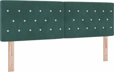 Produktbild von vidaXL Kopfteil Dunkelgrün 144 cm Samt