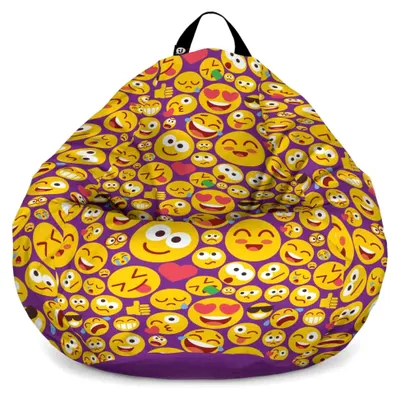 Produktbild von Updeco Sitzsack-Sessel Birne L, SweetTooth (Emoji)