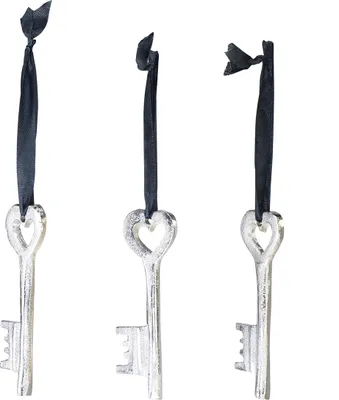 Produktbild von Elegante Dekoschlüssel für Hochzeits- und Fensterdekoration, 5 Stück