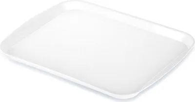 Produktbild von Weißes Serviertablett aus Kunststoff 35,5 x 27 cm