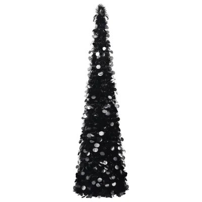 Obrázok produktu pre Umelý vianočný stromček Pop-Up Black 150 cm PET