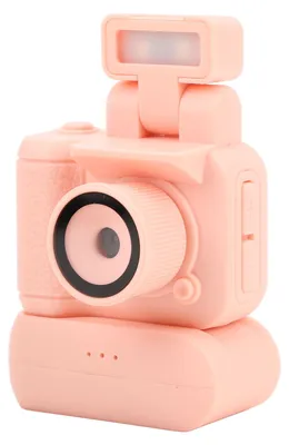 Zdjęcie produktu dla Mała kamera cyfrowa 1080p HD z kolorowym ekranem 1,44 cala, kamera DVR, magnetowid, aparat fotograficzny, pamięć USB z latarką, walizka do ładowania, kolor różowy
