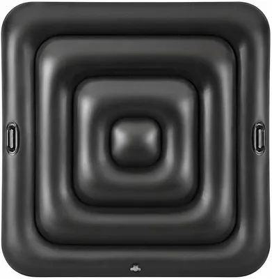 Produktbild von Quadratische Whirlpoolabdeckung, 130 cm Aufblasbare Badewannenabdeckung mit Griffen, Energiesparende Abdeckung für Außenwhirlpools, Universelle aufblasbare Whirlpoolabdeckung