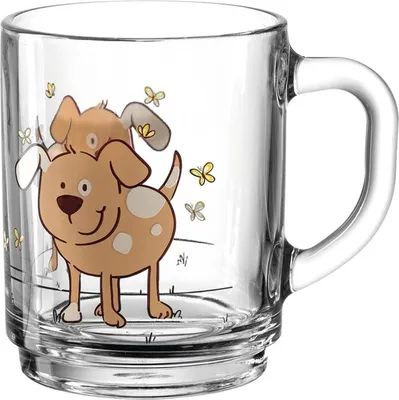 Image de montana Tasse :kids chien, tasse pour enfants, verre sodocalcique, multicolore, 250 ml, 050622