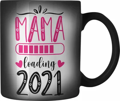 Produktbild von Trendation -  Mama 2022 Loading Schwangerschaft Ankündigung Baby Werdene Mama (Schwarz)