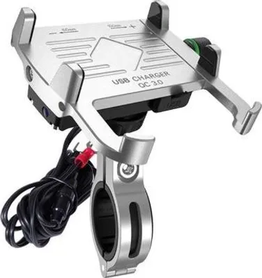 Image de Support de moto avec chargeur eXtremestyle pour téléphone portable R10-metal QC3.0