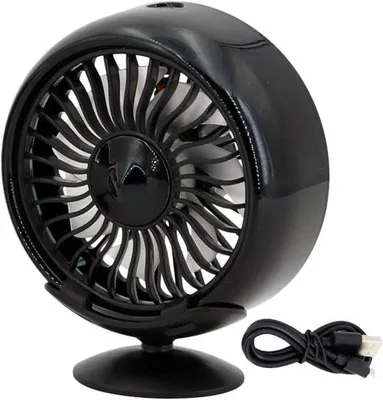 Produktbild von USB-Autoventilator - für Auto, hinterer Sitz, Dashboard, Camper - USB-Anschluss - verstellbar - leise - für Auto, hinterer Sitz