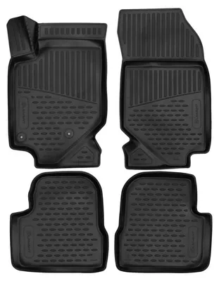 Gummi Fußmatten Set für Opel Corsa F, Bj. 2019-, 4-teilig, schwarz