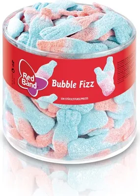 Produktbild von Red Band Bubble Fizz 100 Stück, 1000g