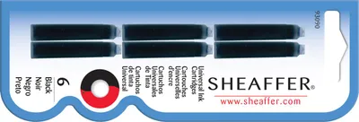 Zdjęcie produktu dla Naboje do piór Sheaffer VFM czarne (paczka 6 szt.)