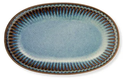 Produktbild von Greengate Plätzchenteller Alice Oval Oyster Blue (23cm)