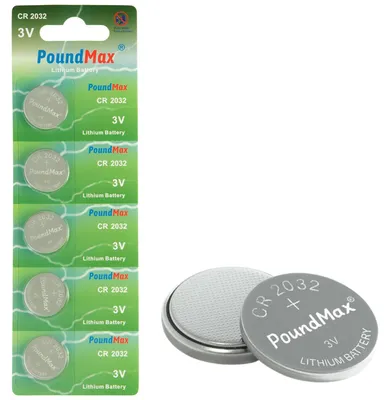 Productafbeelding van 5 x 2032 CR2032 3V lithiumbatterijen voor diverse toepassingen