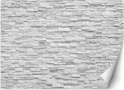 Produktbild von Vlies fototapete Weiße Steinmauer 250x175 cm Feeby Grau inkl. Kleber einfache Montage