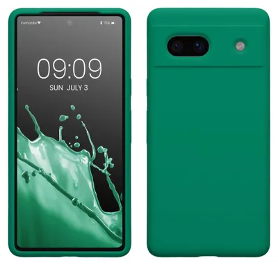 Produktbild von kwmobile Handyhülle für Google Pixel 7a Hülle, für Pixel 7a Case - Hülle Silikon - kabelloses Laden - Smaragdgrün