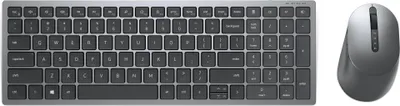 Obrázek produktu pro Dell KM7120W - Volle Größe (100%) - RF Wireless + Bluetooth - QWERTY - Grau - Titan - Maus enthalten