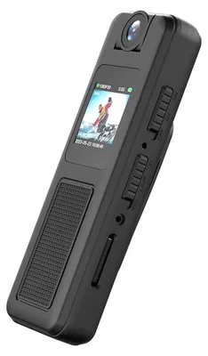 Produktbild von 1080P-Koerperkamera mit Audio- und Videoaufzeichnung, tragbare Koerperkamera, Mini-Webcam, 180¡ã drehbares Objektiv, IR-Nachtsicht mit magnetischem Rueckclip fuer die Zustellung durch Strafverfolgungsbehoerden, persoenliche Aufnahmen auf Reisen und im Freien