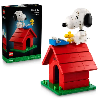 Zdjęcie produktu dla LEGO Ideas Fistaszki: Buda Snoopy’ego, Zestaw do budowania, 18 lat(a), Plastik, 964 szt., 1,25 kg