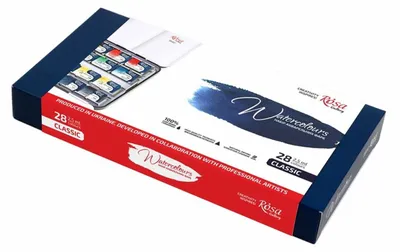 Obrázek produktu pro Farby akwarelowe Classic w kasetce 28 kolorów