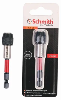 Zdjęcie produktu dla Uchwyt na bity SCHMITH do szybkiej wymiany bitów 1/4'' 75mm magnetyczny klucz udarowy wiertła bity wiertła