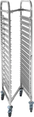 Zdjęcie produktu dla Wózek Stalowy Do Transportu Pojemników I Tac Gn 15 X Gn1/1