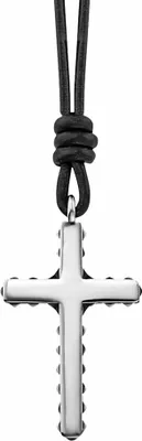 Produktbild von cai Anhänger mit Kette 925/- Sterling Silber 55cm Silbergrau ohne Stein 132250553-55
